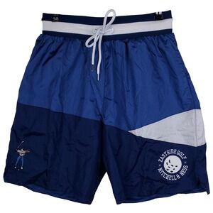Eastside Golf Mitchell & Ness Medium Shorts Embroidery Logo Blue White NWT